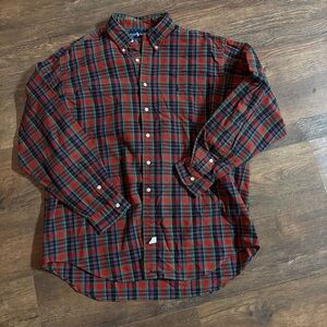 Vintage tartan plaid Ralph Lauren button down